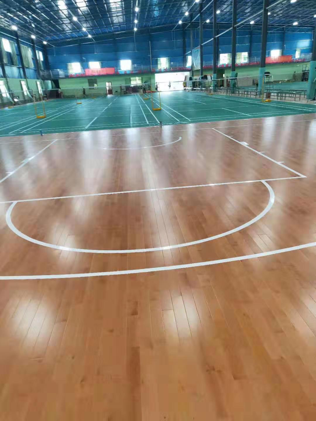 广州羽毛球馆木地板案例